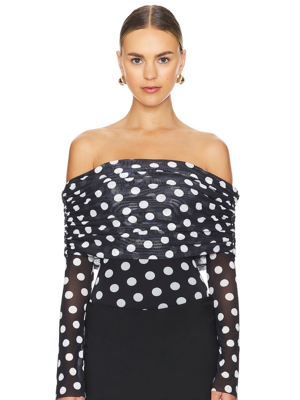 AFRM Maxine Bodysuit in Diagonal Dot - NWT